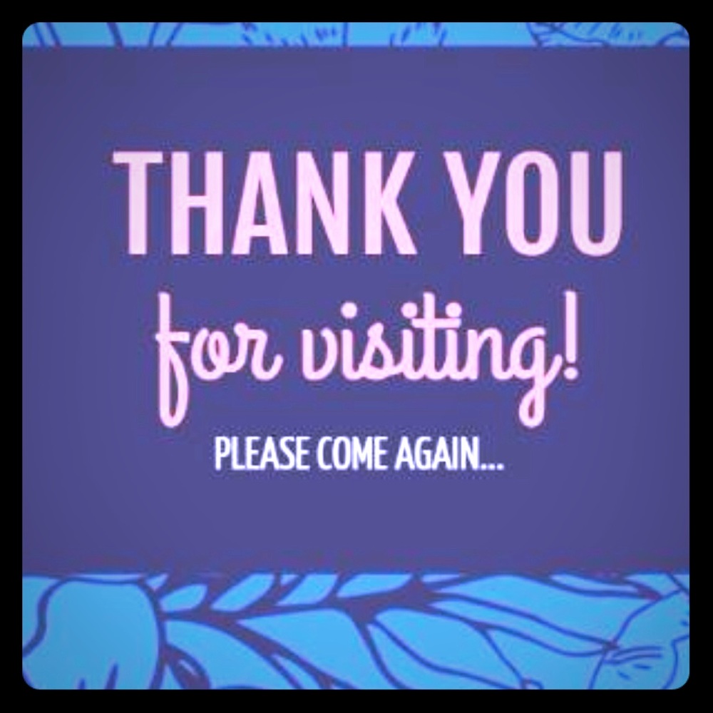 Thank you for stopping by